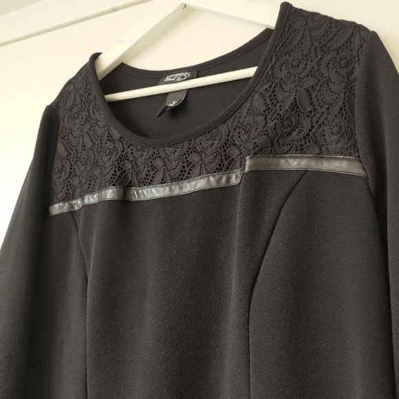 Catherine's Black Top sz 1X - Picture 4 of 5